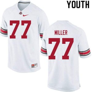 Youth Ohio State Buckeyes #77 Harry Miller White Nike NCAA College Football Jersey Stability MJB4444ME